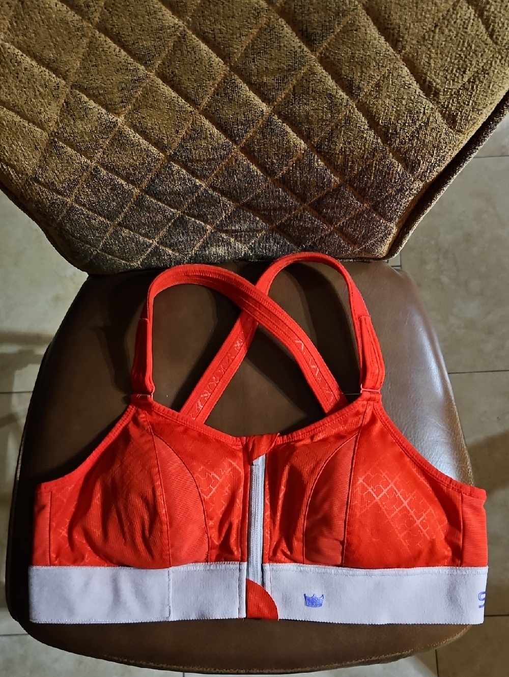 SHEFIT Ultimate High Impact Front Zip Close Wirefree Sports Bra Padded Red